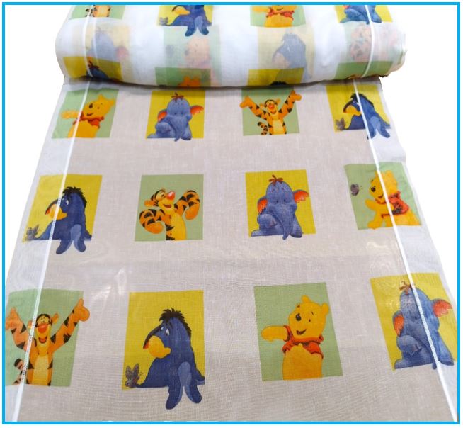 Rideaux pour chambres d'enfants - tissu vendu au mètre - largeur du panneau 60 cm - Tigger&amp;Pooh-art.106