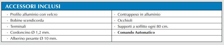 binario a pacchetto comando a catena accessori