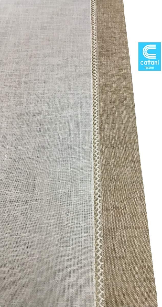 Particolare del bordo corda con crochetta della tenda vetro