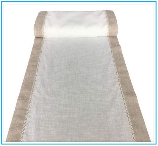 Tissu au Mètre blanc/cordon, pour voilage vitrage , brise-bise,voilages à passe-tringle, panneau japonais, stores romains Largeur de 40 à 90 cm-art.110