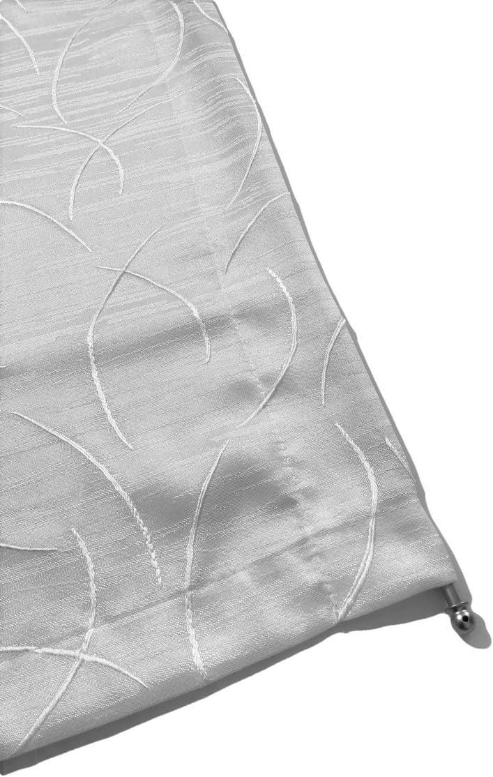 Paire de voilages rideuax vitrages - passe-tringle - tissu de revêtement d'intimité - largeur 45/65/90 cm longueur sur mesure - art.503