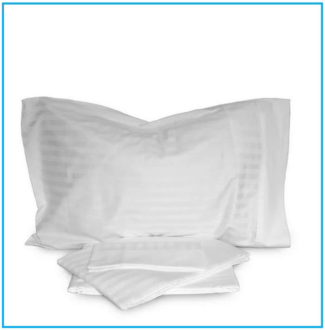 Parure de lit double maxi en satin pur coton - coloris blanc